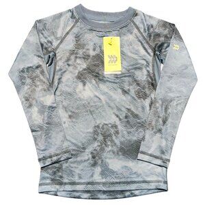 All In Motion Youth Boys Gray Long Sleeve Fitted Performance Tee